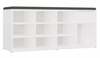 Kingakapp Cersanit TALLIN, 110 x 35 x 49 cm, valge/hall