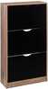 Kingakapp 5five Simply Smart, 23.3 x 60 x 119.5 cm, must/pruun
