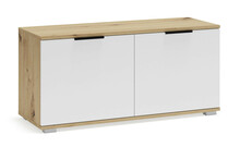 Jalatsikapp Halmar Clif ST-100, 100 x 38 x 48 cm, tamm/valge