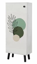 Kingakapp Kalune Design Vegas SB 964, valge/must/roheline, 38 x 50 x 135 cm