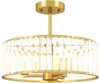 Laelamp Homcom, kuldne, 3 pirni, 39 x 32 cm