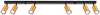 Laelamp Sollux Winx 6L, 6xGU10, max 10 W LED, must/vask