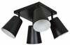 Laelamp Emibig Prism 4 Black, E27, 4 x 15 W