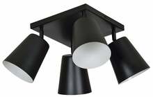 Laelamp Emibig Prism 4 Black, E27, 4 x 15 W