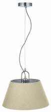 Rippvalgusti GTV Kasel, 6281, 1*E27, 40W, 40 cm, beež