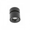 Laevalgusti GTV Bianco LD-BNCC8WOC-NB, 8W, 680lm, ümmargune, must, 2700-4000K, IP20