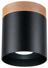 Laelamp Sollux RIF SL.1349, 1xGU10, 10W, 230V, diameeter 12 cm, must