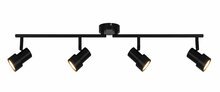 Laevalgusti suunatav Domoletti Lucia GU23002-4TU2, 4xGU10, 4x5W, must