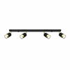 Laevalgusti Sollux NERO 4, 4xGU10, 40W, must/kuldne