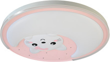 Laste laelamp Milagro Mooncat, 34W, roosa