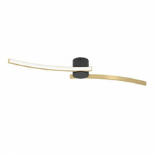 Laelamp LED Eglo Aieta, 901215, 12 W, 4000 K, 1450 lm, must/kuldne, 12 x 72 x 8 cm