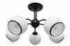 Laelamp Candellux Lighting Marinen, klaaskupliga, 40 W, E27, 56x56 cm, must/valge