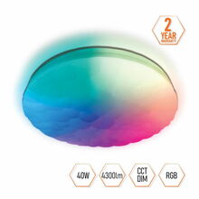 Lae LED valgusti Spector Light 17655S, 40+8 W, 3000-6500 K, RGB, IP20, 51 x 7 cm