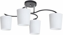 Laelamp Candellux Lighting Esnyr, 34-22677, 4xE27, 40W, must/valge