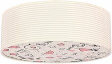 Laste laelamp Candellux Kiddy, 2xE27, 40W, beež/roosa, Ø 38 cm