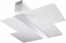 Laelamp Sollux Massimo, 2xE27, 60 W, valge/kroom