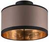 Laelamp Trio Davos, ø 30 cm, must/pruun, E14