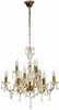 Rippvalgusti Candellux Maria Teresa, 39-95841, 9xE14, 40W, kuldne