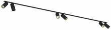 Laelamp Nowodvorski Lighting Mono Surface VI, 7687, 6xGU10, 6x10W, must/kuldne
