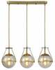 Laelamp GTV Drop 3, 6335, 3*E27, 25W, 68 cm, kuldne