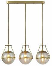 Laelamp GTV Drop 3, 6335, 3*E27, 25W, 68 cm, kuldne
