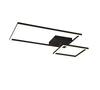 Lae LED valgusti Reality Padella, 25 W, 3000 lm, 3000 K, DIM, must, 63 x 37 x 7 cm