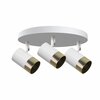 Laelamp Candellux Lighting Tobi, 3x15W, GU10, valge/kuldne