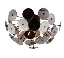 Laelamp Trio Discalgo, 3 x E14, max 40W, kroom, ø54 x 30 cm, matt must