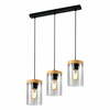 Laelamp Candellux Wels, 3x40 E27, must/puit, suitsuklaas