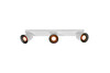 Laelamp GTV Elli, 4502, 3*GU10, maks. 20 W, 9 x 53 cm, valge