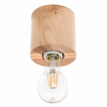 Laelamp Sollux Salgado, 1xE27, 60W, naturaalne puit, pruun