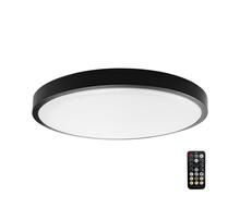 LED laevalgusti vannituppa V-TAC VT-8624S, 24W, 4000K, IP44, liikumisanduriga, must