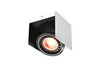 Laelamp GTV Verso, 4236, 1xGU10, 15.5 x 14 x 13 cm, must/valge