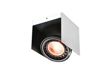 Laelamp GTV Verso, 4236, 1xGU10, 15.5 x 14 x 13 cm, must/valge