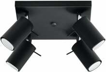 Laelamp Sollux RING 4, 4xGU10, 40 W, must