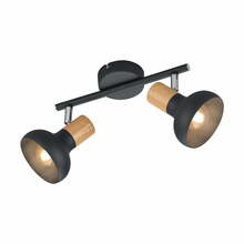Laevalgusti Trio Latika, ø 10 cm, 2 x E14, must matt