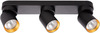 Laelamp Milagro Andy, 3xGU10, 8W, 230V, must/kuld
