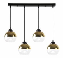 Rippvalgusti Candellux Contessa, 4x40 W, E27, must, 34-21274