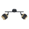 Laelamp Italux Renez SPL-95820-2, 2xE14, 4W, must/kuldne