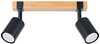 Laelamp Sollux Fager 2, SL.1344, 2xGU10, 10W, must/naturaalne puit