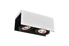 Laelamp GTV Verso, 31 cm x 14 cm x 13 cm, 2xGU10, IP20, valge/must