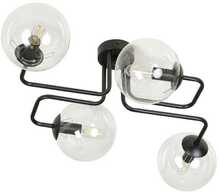 Laelamp Emibig Brendi 4, E14, must/läbipaistev