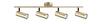 Laelamp Candellux Colly, 4xGU10, 15W, kuldne, 9x76 cm