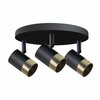 Laelamp Candellux Lighting Tobi, 3x15W, GU10, must