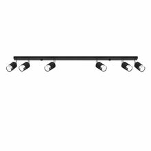 Laevalgusti Sollux NERO 6, 6xGU10, 40W, must/läikiv kroom