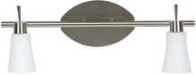 Laelamp Candellux CROTON STRIP, 2x40W, G9, matt nikkel/valge