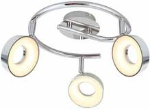 Laelamp Candellux Isla, 4 W, LED, 40 x 40 cm, läikiv hõbedane