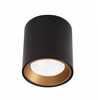 Laevalgusti Maxlight TUB, 7W, 3000K, ümmargune, must kuldse rõngaga, 6,5 x 6 cm
