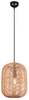 Rippvalgusti Trio Runa, 35 cm, E27, matt must/sisal