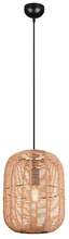 Rippvalgusti Trio Runa, 35 cm, E27, matt must/sisal